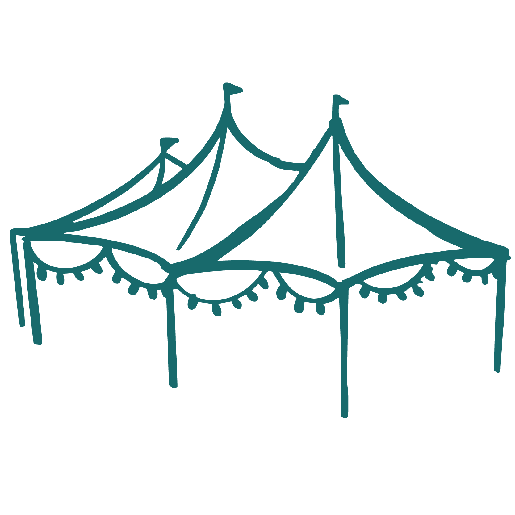 Wedding tent illustration